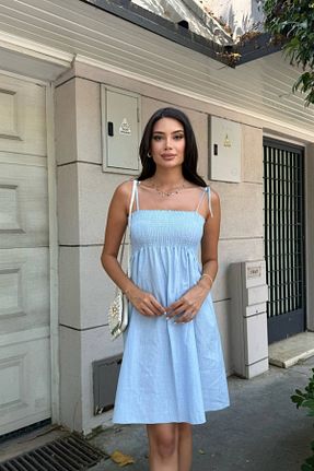 لباس آبی زنانه بافتنی oshebu - کد 955259247