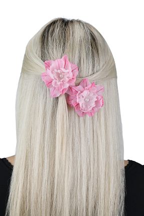 گیره سر صورتی زنانه Floray Design - کد 955302578