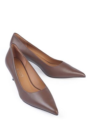 کفش استایلیتو زرشکی پاشنه نازک KARVENSHOES - کد 955318705