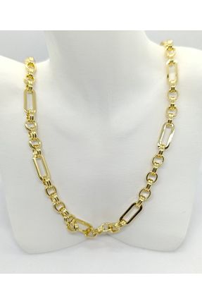 گردنبند استیل ( فولاد ) طلائی استیل (فولاد) ndjewelry - کد 955666865