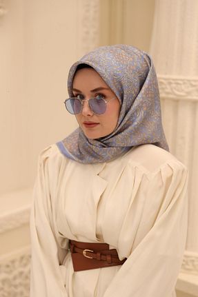 روسری آبی İpek Tivil Silk Home - کد 926283534