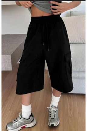 شلوارک و برمودا مشکی زنانه فاق بلند DEEFWEAR - کد 955865214