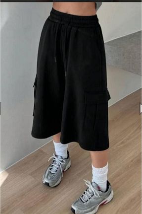 شلوارک و برمودا مشکی زنانه فاق بلند DEEFWEAR - کد 955865214