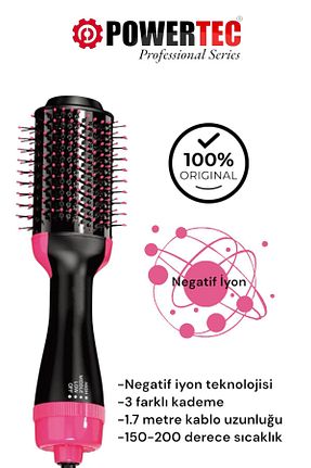 اتو مو مشکی 200 Derece Powertec - کد 955430812