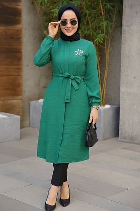 تونیک حجاب سبز زنانه پلی استر Neva Style - کد 799683186