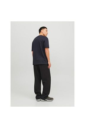 تیشرت سرمه ای مردانه یقه خدمه Jack & Jones - کد 743297730