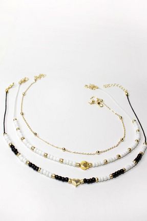 گردنبند جواهر مشکی زنانه منجق New Obsessions - کد 354091408