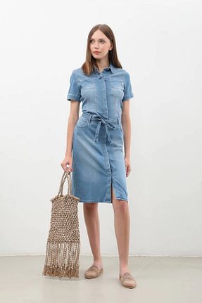 لباس آبی زنانه جین BANNY JEANS - کد 844749900