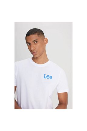 تیشرت سفید مردانه رگولار Lee - کد 687645727