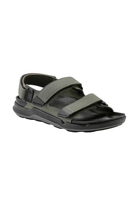 صندل خاکی مردانه پاشنه تخت Birkenstock - کد 936592346