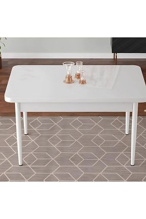 میز آشپزخانه سفید MDF soylu concept - کد 860401533