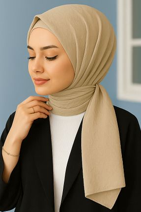 روسری بژ 100 x 100 Ramellia - کد 953478419