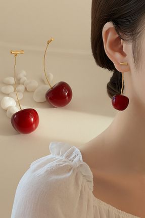 گوشواره جواهر قرمز PREGIO - کد 867146811