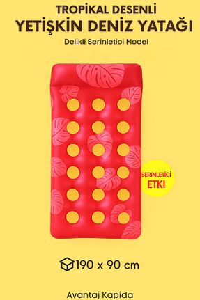 تخت خواب ساحلی قرمز Avantaj Kapıda - کد 948710068