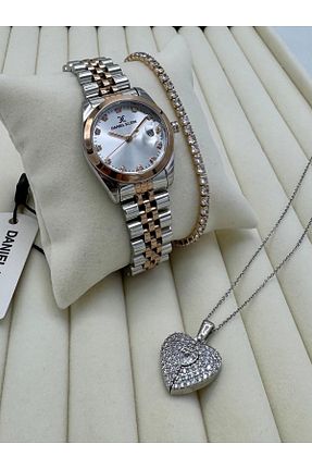 ست ساعت مچی رنگی زنانه استل (فولاد) Daniel Klein - کد 940592660