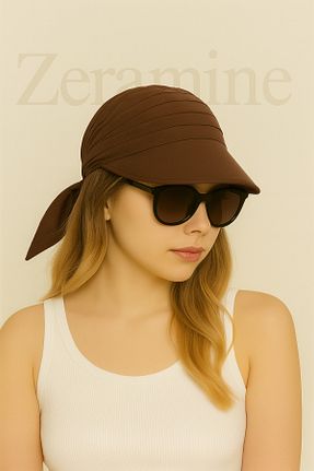 کلاه قهوه ای زنانه پنبه ای ZERAMİNE - کد 942135270