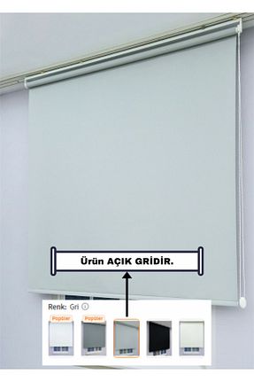 پرده کشوئی طوسی کلاسیک Stor ESDEH - کد 820274921