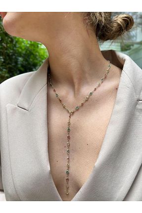 گردنبند استیل ( فولاد ) زرد زنانه mysteriajewelry - کد 934123800