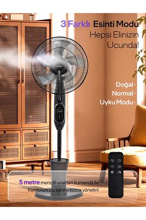 پنکه مشکی Ayaklı VOOKA - کد 935831777