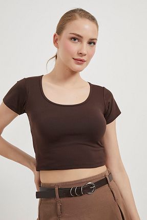 بادی قهوه ای زنانه یقه استخری Arma Life - کد 920883747