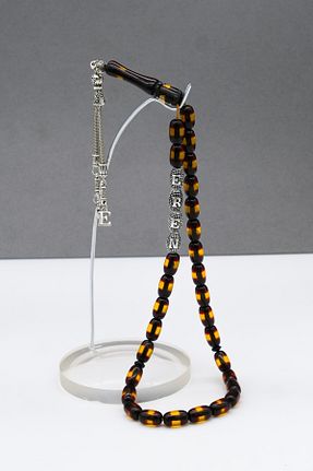 تسبیح نارنجی کهربا QELA COLLECTION - کد 951258271