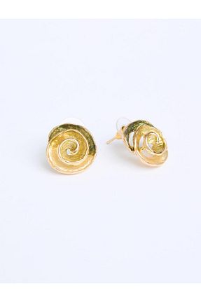 گوشواره جواهر طلائی برنجی Jimmy Key - کد 943954728