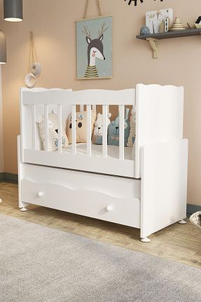گهواره سفید چوب Aktehome - کد 88805447