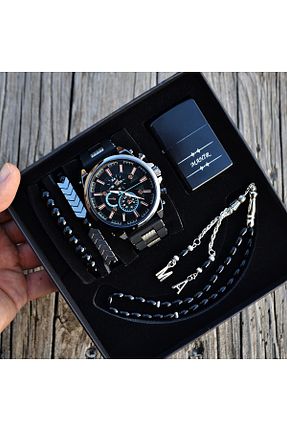 ست ساعت مچی مشکی مردانه فلزی DEEPWELL - کد 359121492