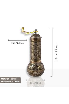 آسیاب قهوه و ادویه قهوه ای استیل (فولاد) Glios - کد 866997337
