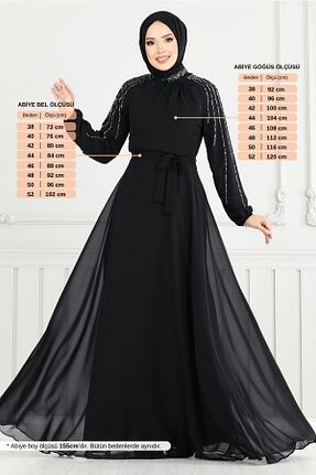 لباس مجلسی حجاب رنگی زنانه یقه ایستاده ModaMerve - کد 947402864
