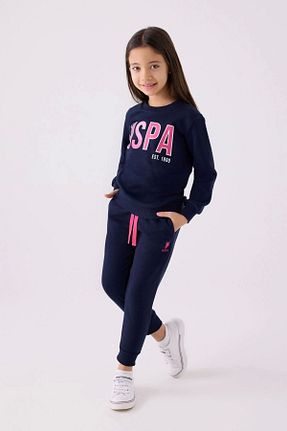ست گرمکن سرمه ای بچه گانه %100 پنبه U.S. Polo Assn. - کد 852836291