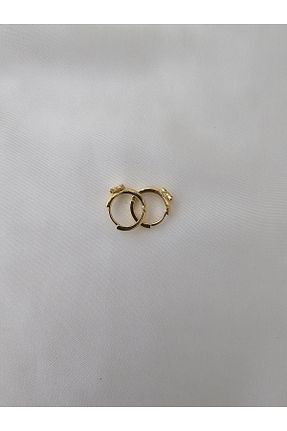 گوشواره استیل (فولاد) زرد بچه گانه استیل (فولاد) Zivazer Store - کد 950635246