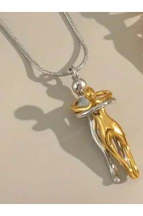 گردنبند جواهر طوسی زنانه استیل ضد زنگ VerdeHome - کد 927349834