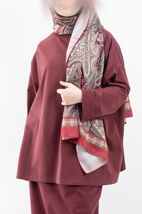 سوئیشرت حجاب زرشکی زنانه %100 پنبه Vauva - کد 932947321