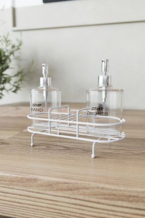 جا صابونی سفید فلزی SUNTEL BANYO VE MUTFAK AKSESUARLARI - کد 837672884