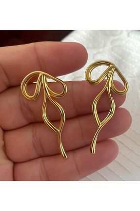 گوشواره جواهر طلائی سنگ monalisatoka - کد 810115104