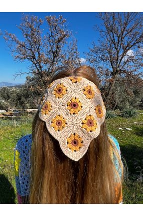 باندانا قهوه ای پنبه ای RA Design - کد 898069478