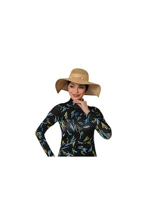 مایو حجاب مشکی زنانه چاپی Albayrak - کد 822213201