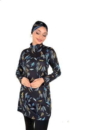مایو حجاب مشکی زنانه چاپی Albayrak - کد 822213201