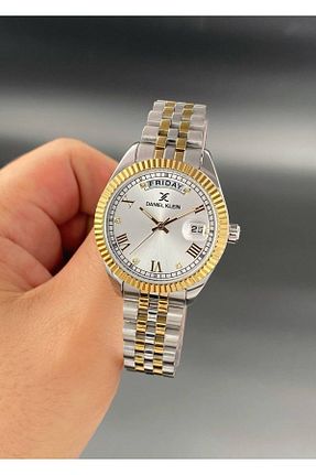 ساعت مچی طلائی زنانه 34 میلی متر Daniel Klein - کد 870930552