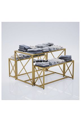 قفسه دیواری طلائی 105 cm Dekoratif - کد 776771139