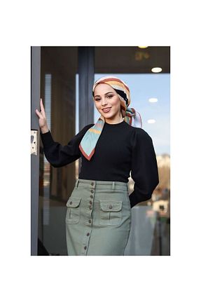 دامن حجاب خاکی زنانه Straight VELLICHOR - کد 805855885