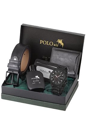 ساعت مچی مشکی مردانه 41-45 میلی متر polo air - کد 801413620