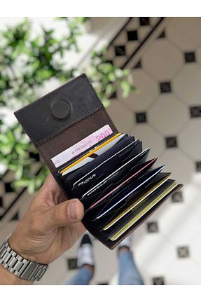 جا کارتی قهوه ای زنانه ابعاد کوچک Visso leather - کد 47225414