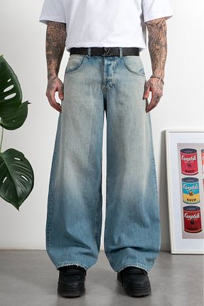 شلوار جین رنگی مردانه پاچه گشاد GRJ denim - کد 881916153