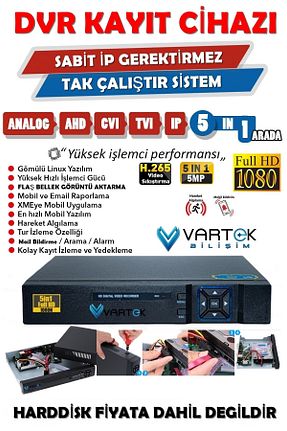 دستگاه ضبط DVR VARTEK BİLİŞİM - کد 900821086