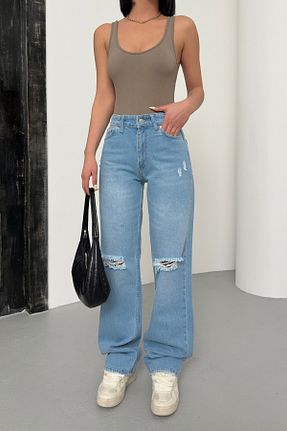 شلوار جین آبی زنانه پاچه پهن XRAY JEANS - کد 934416476