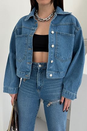 کت آبی زنانه اورسایز XRAY JEANS - کد 897081781