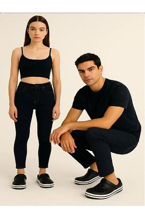 دمپائی مشکی زنانه EVA w white stars sports & wear - کد 888597748
