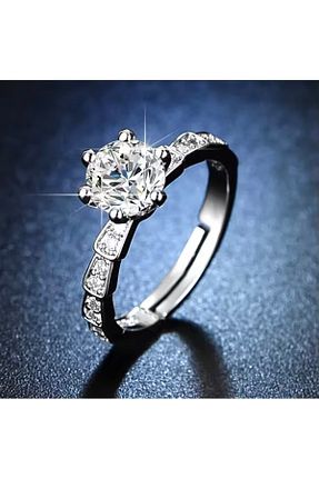 انگشتر نقره طوسی زنانه زیرکن AstoriaSilver - کد 925831795